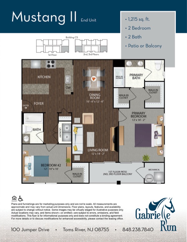 Mustang II End Unit Floor Plan