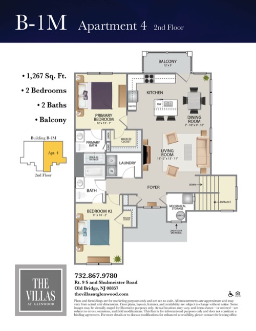 B-1M4 Floor Plan