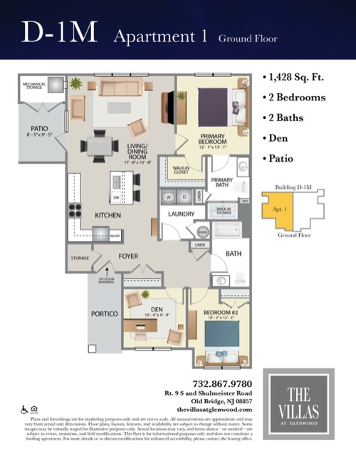 D-1M1 Floor Plan