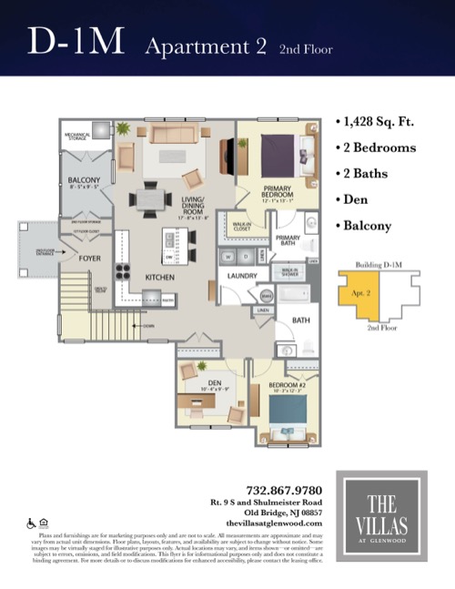 D-1M2 Floor Plan