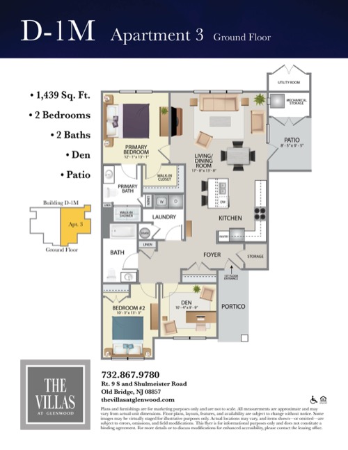 D-1M3 Floor Plan